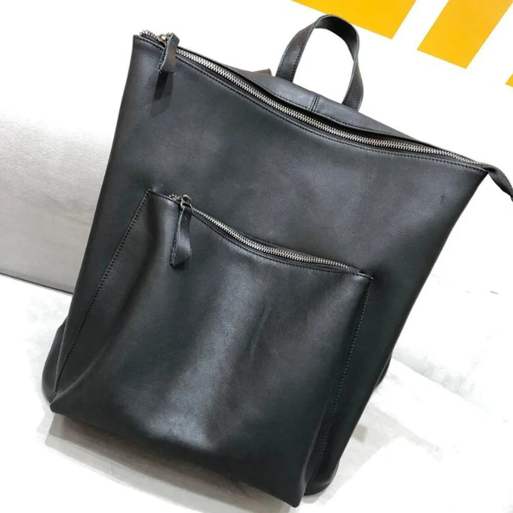 Luna Square Backpack Women's Minimalist Backpack in Black - One Size