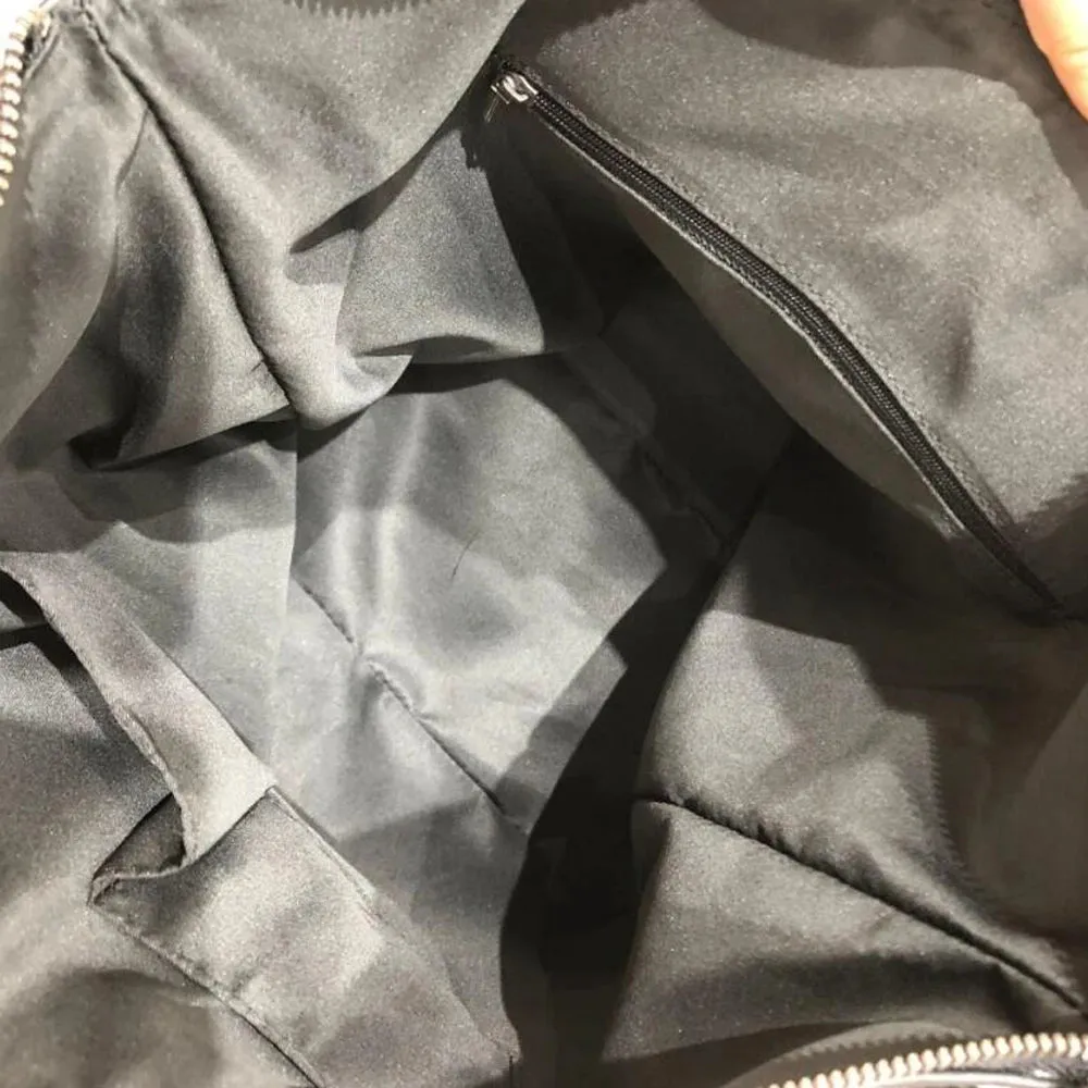 Luna Square Backpack Women's Minimalist Backpack in Black - One Size