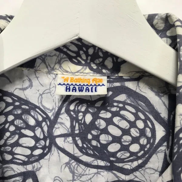 [L/XL] A Bathing Ape Bape Hawaii 3D Heads Aloha Shirt