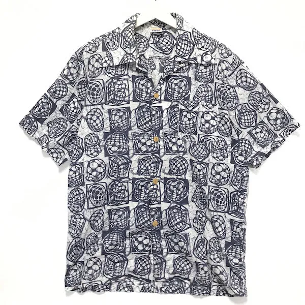 [L/XL] A Bathing Ape Bape Hawaii 3D Heads Aloha Shirt