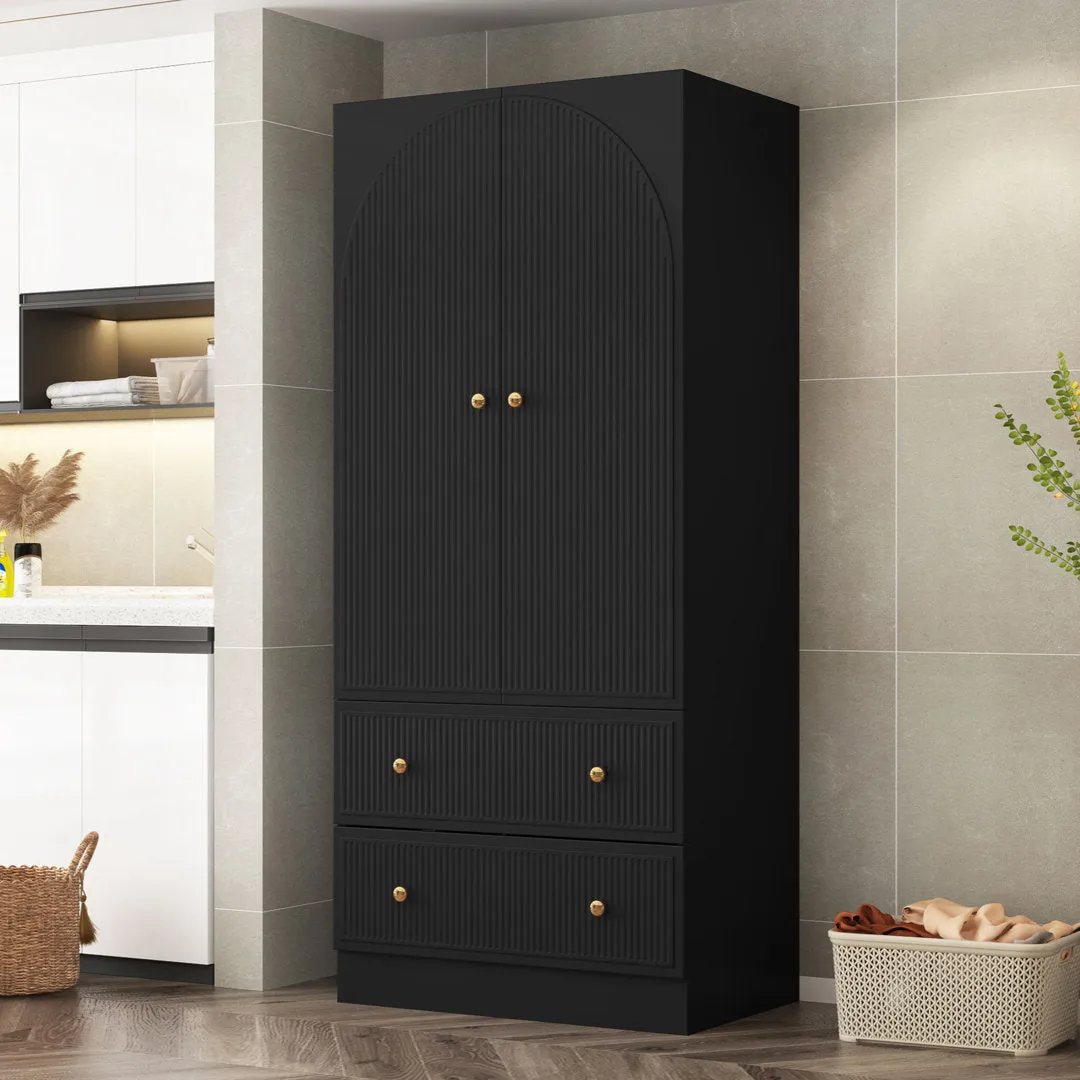 Maartje Armoire Ebern Designs Color: Black