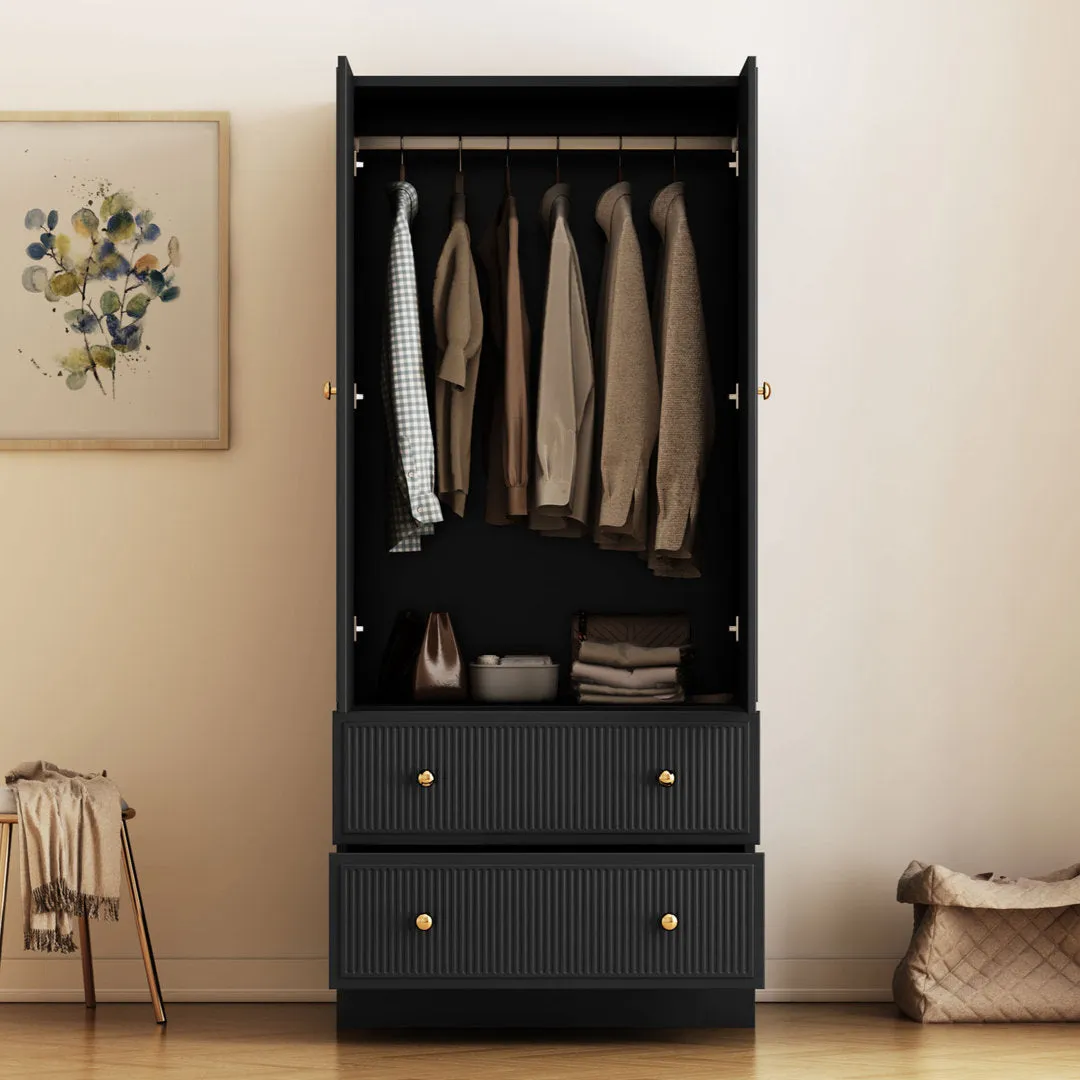 Maartje Armoire Ebern Designs Color: Black