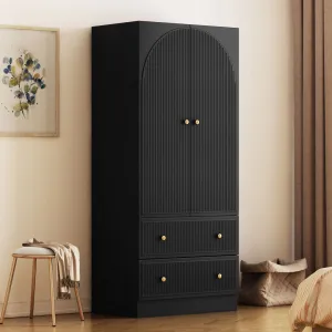 Maartje Armoire Ebern Designs Color: Black