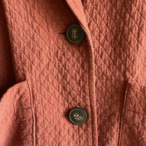 Madewell Diamond Jacquard Shaw Blazer Jacket Coat Stained Mahogany L