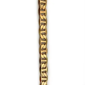 Medium Gold Maritime Link Chain by the Inch (#743)