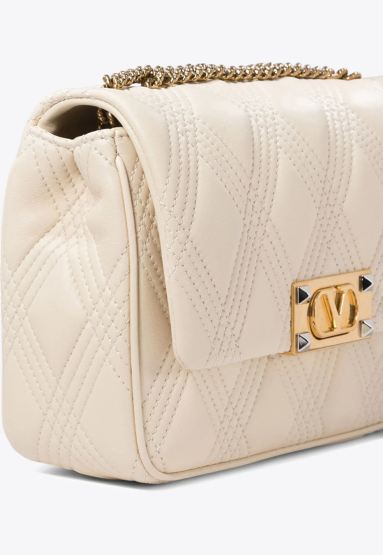 Medium Quiltie 67 Nappa Leather Shoulder Bag