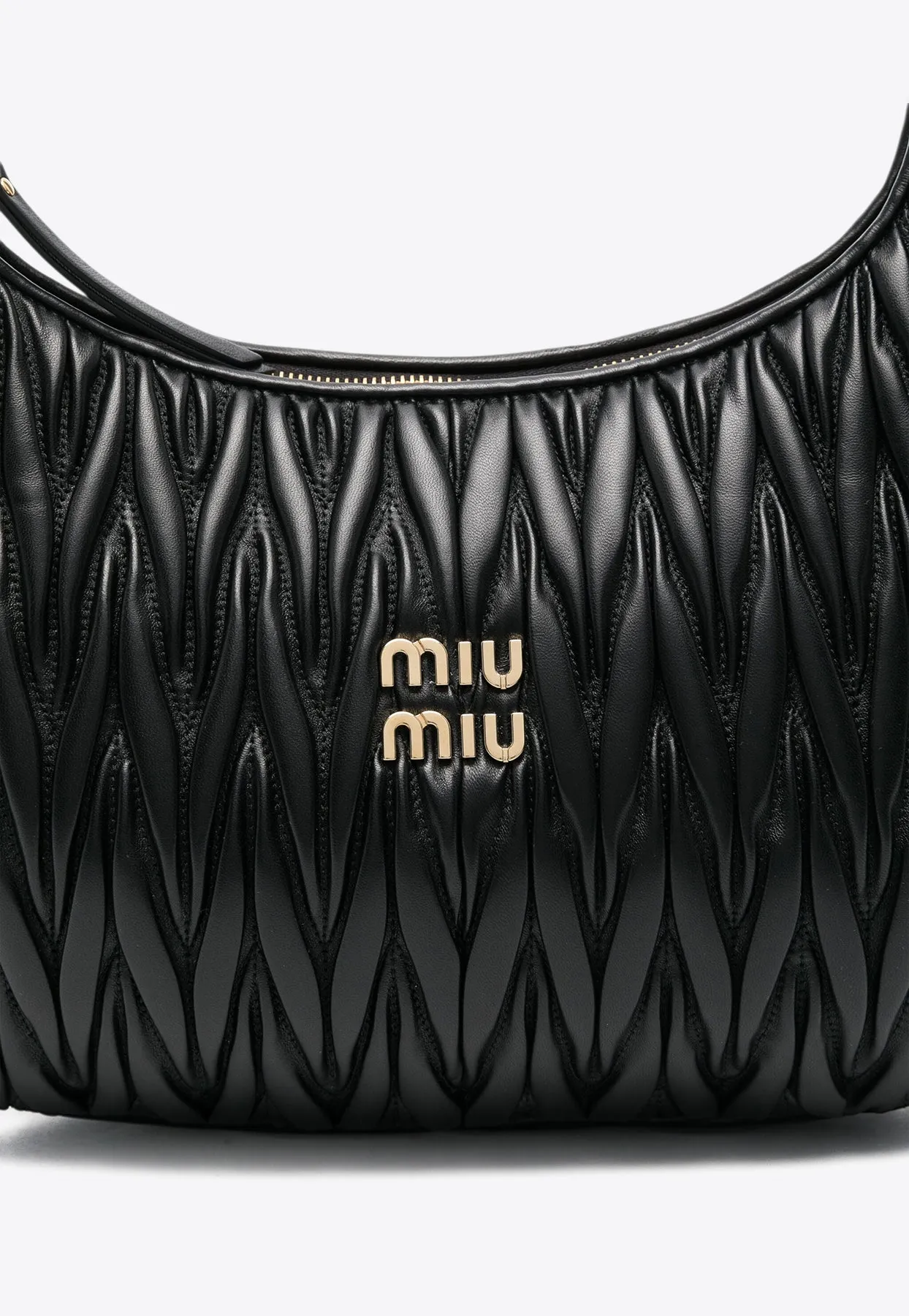 Medium Wander Quilted Leather Hobo Bag