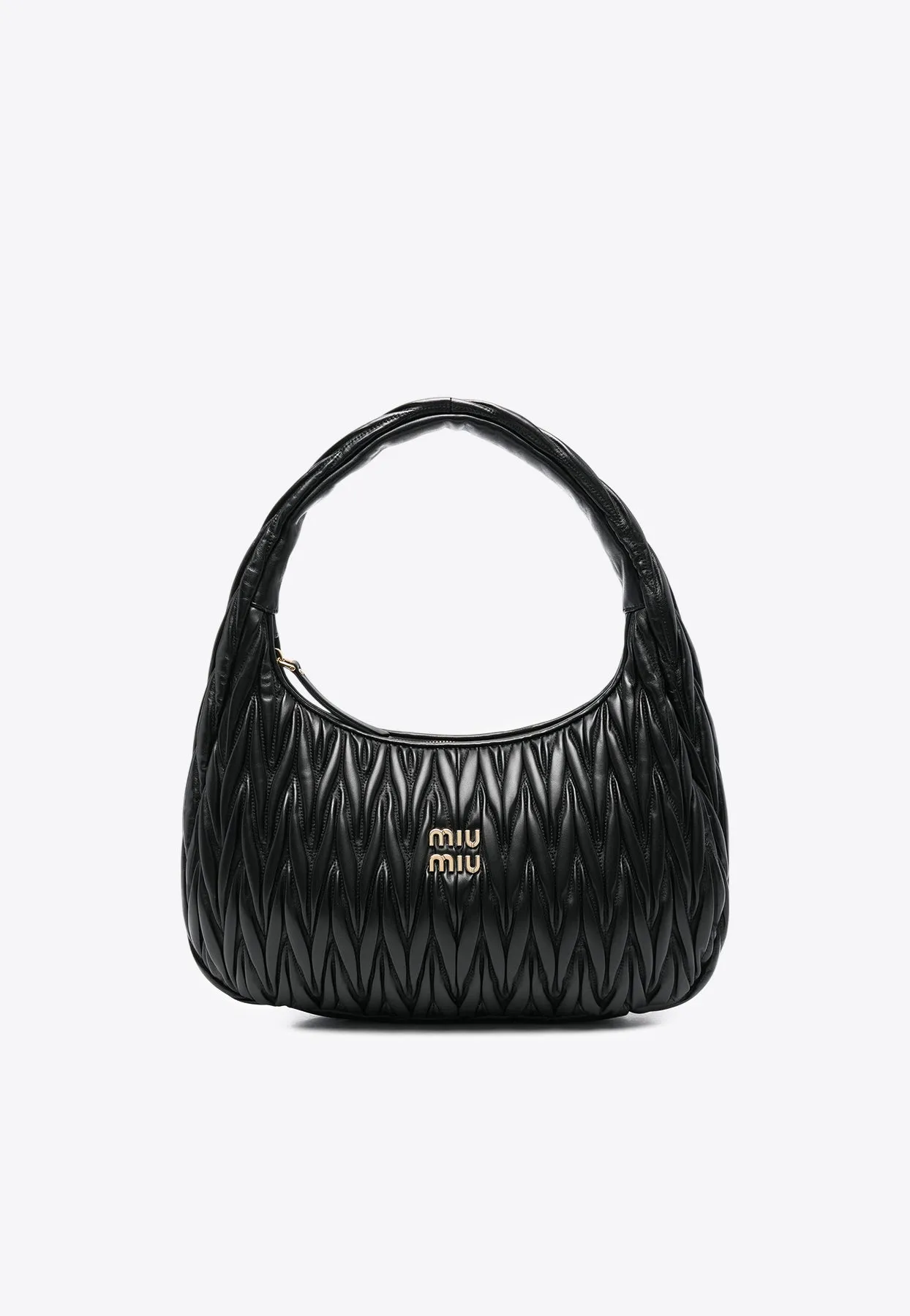 Medium Wander Quilted Leather Hobo Bag
