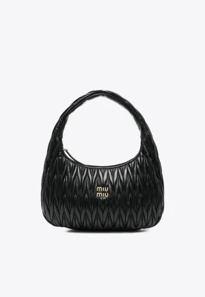 Medium Wander Quilted Leather Hobo Bag