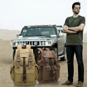 Men's Casual Retro Large Capacity Backpack