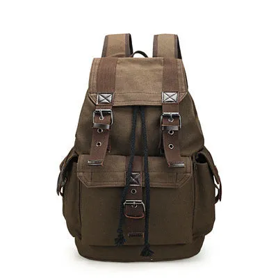Men's Casual Retro Large Capacity Backpack