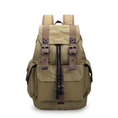 Men's Casual Retro Large Capacity Backpack
