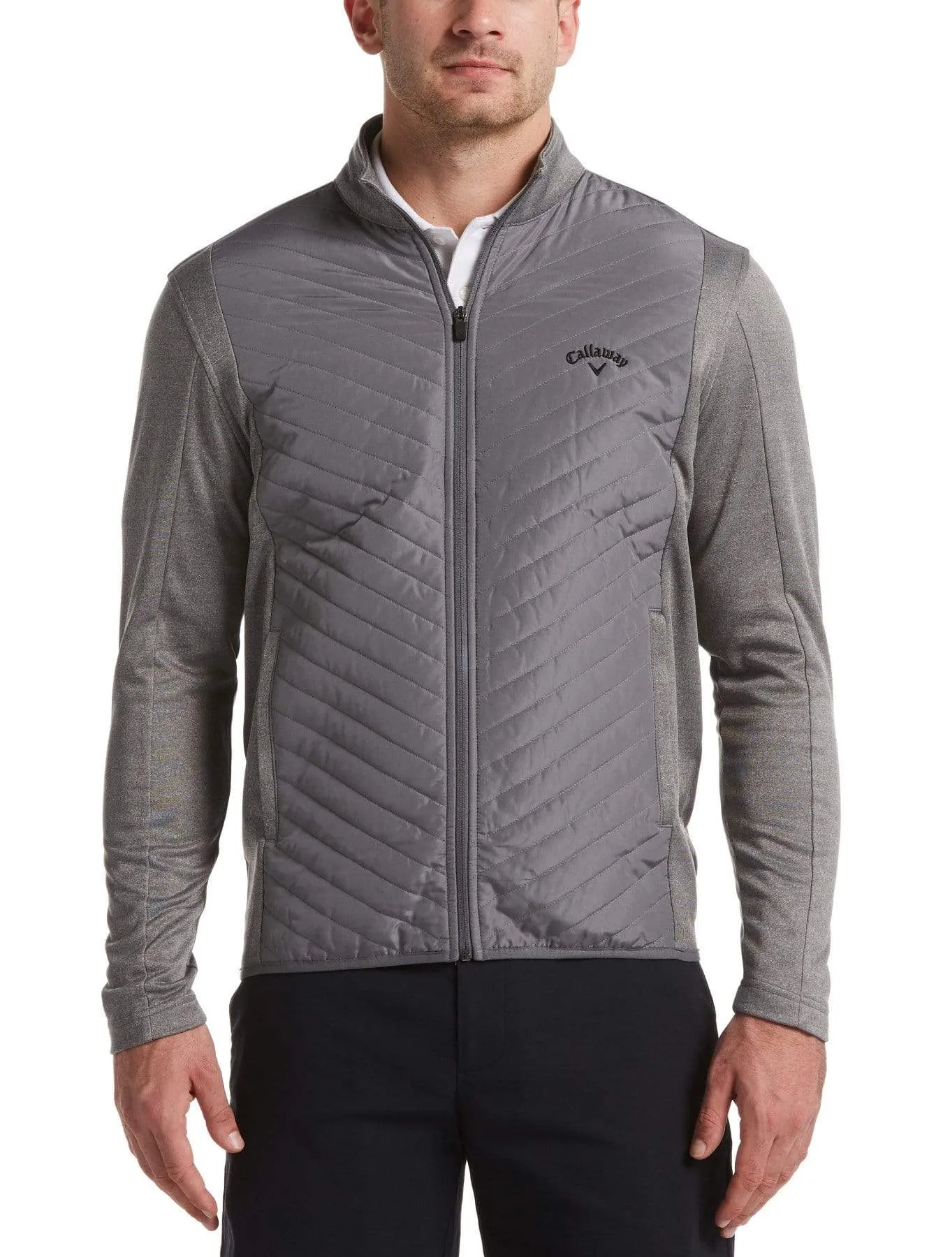 Mens Full Zip Quilted Jacket