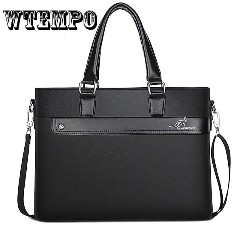 Men's Handbags Briefcase Leather Shoulder Bag Business Messenger Bags