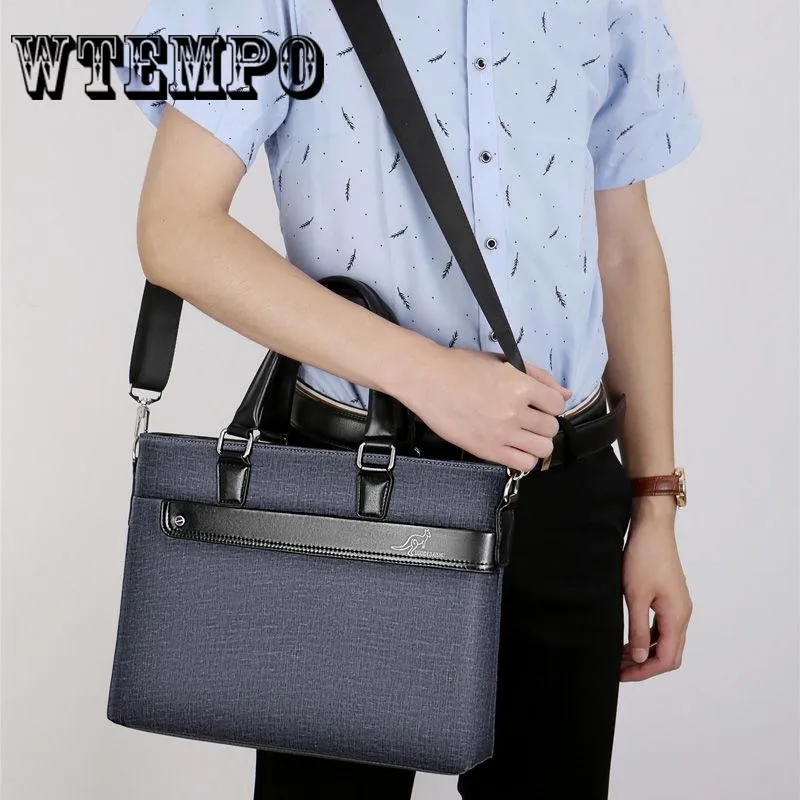 Men's Handbags Briefcase Leather Shoulder Bag Business Messenger Bags