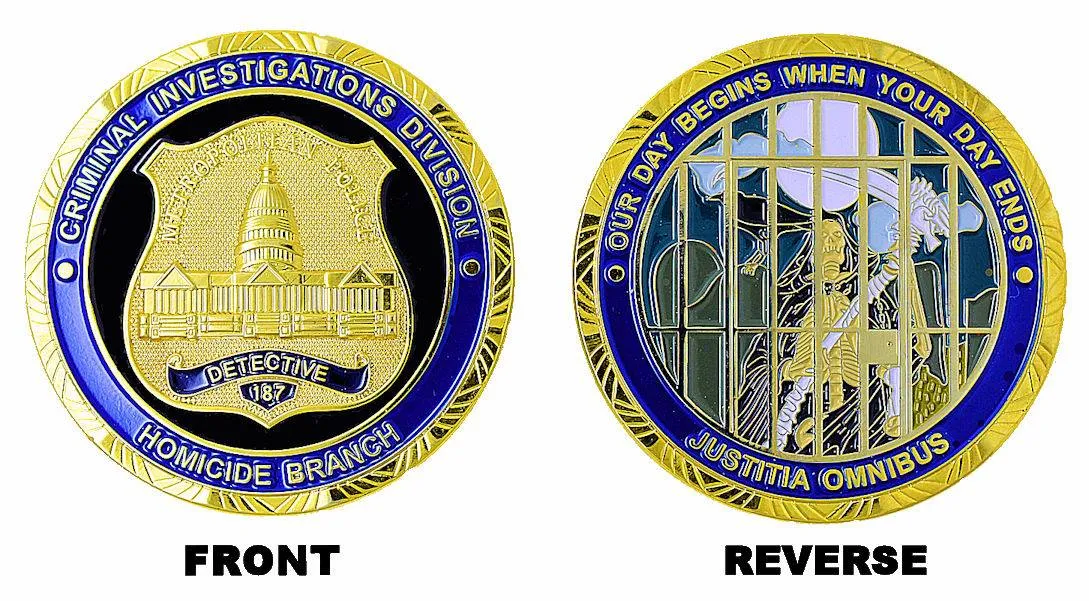Metropolitan Police, D.C. Homicide Branch Challenge Coin