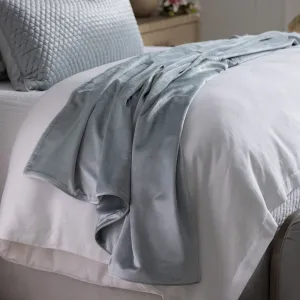 Milo Unquilted Throw Aquamarine 50x90
