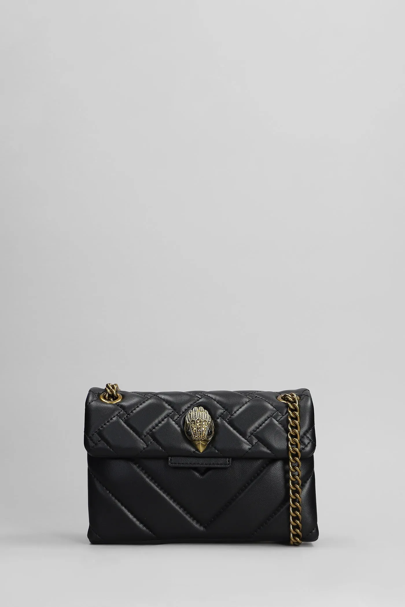 Mini Kensington X Shoulder bag in black leather