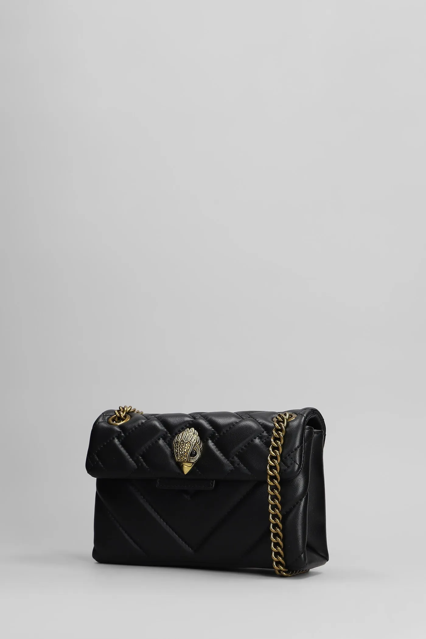 Mini Kensington X Shoulder bag in black leather