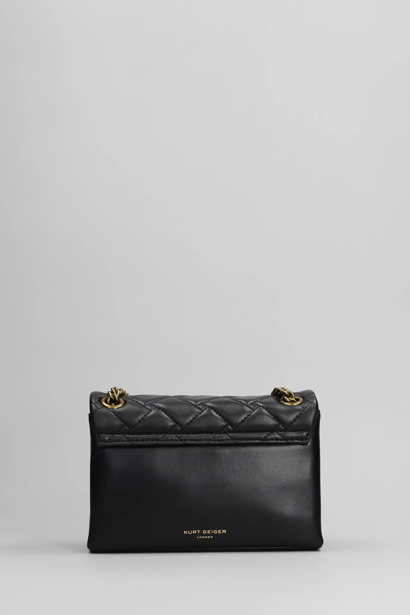 Mini Kensington X Shoulder bag in black leather