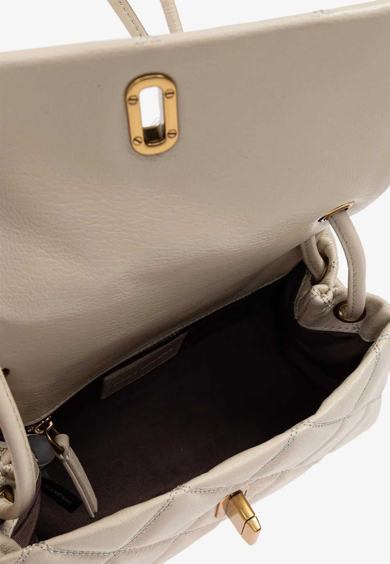 Mini Quilted Dual Shoulder Bag