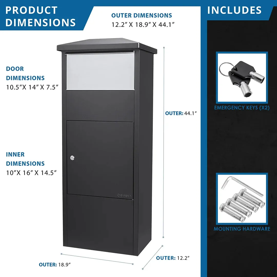 MPB-500 Single Compartment Locking Parcel Box | CB13324