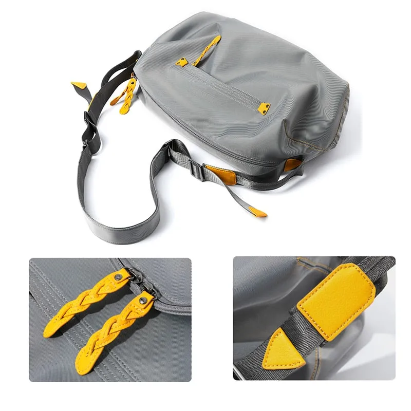 Multifunction City Crossbody Bag Messenger Bag Essentials Bag in Gray
