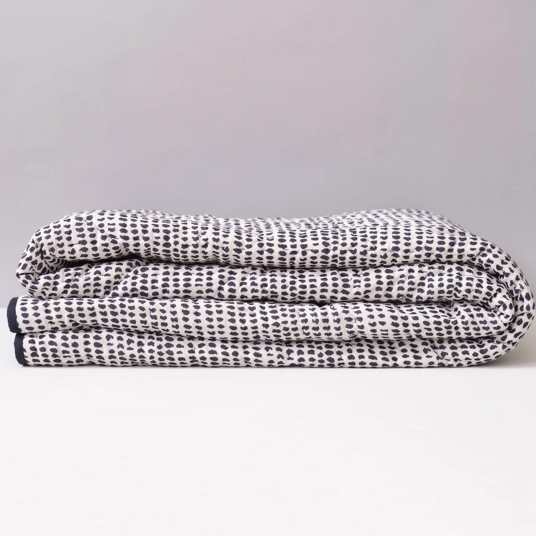 Navy Dot Little Quilt