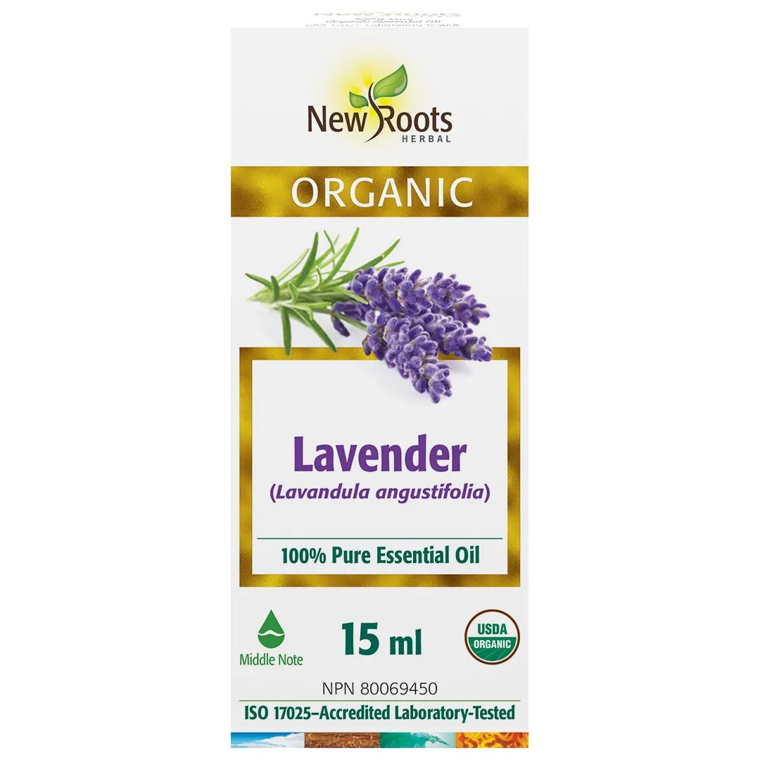New Roots Organic Lavender Essential Oil 15mL