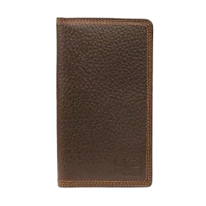 Nocona Men's Western HD Xtreme Triple Stitch Brown Wallet
