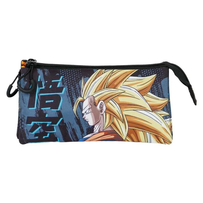 Official Dragon Ball Warrior triple pencil case - 23cm - Karactermania