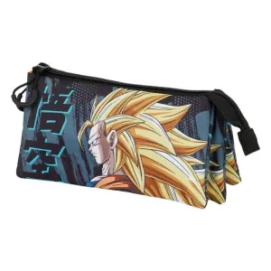 Official Dragon Ball Warrior triple pencil case - 23cm - Karactermania