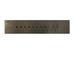 Omo Italy Jewellery Crafting Drawplate: ROUND 3mm to 0.5mm with 31 Precise Holes
