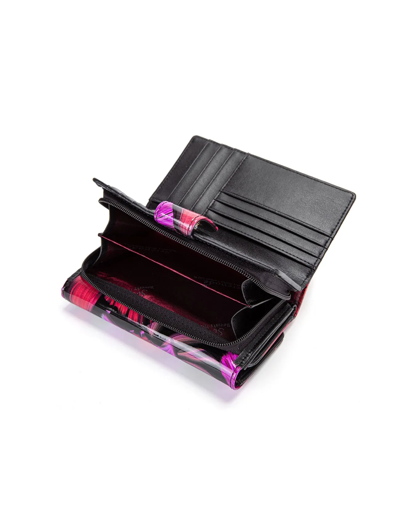 ORCHID MED LEATHER RFID WALLET- WSF1502