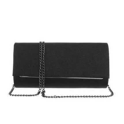 Paris Glitter Chain Strap Clutch Bag