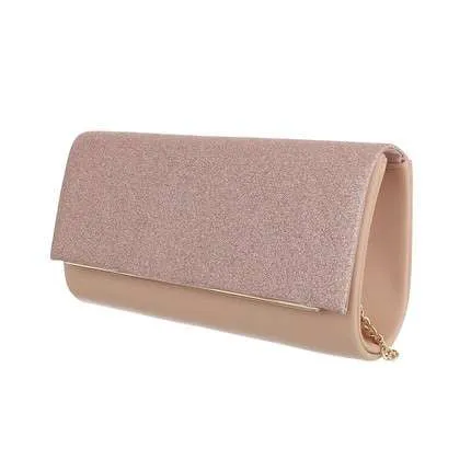 Paris Glitter Chain Strap Clutch Bag