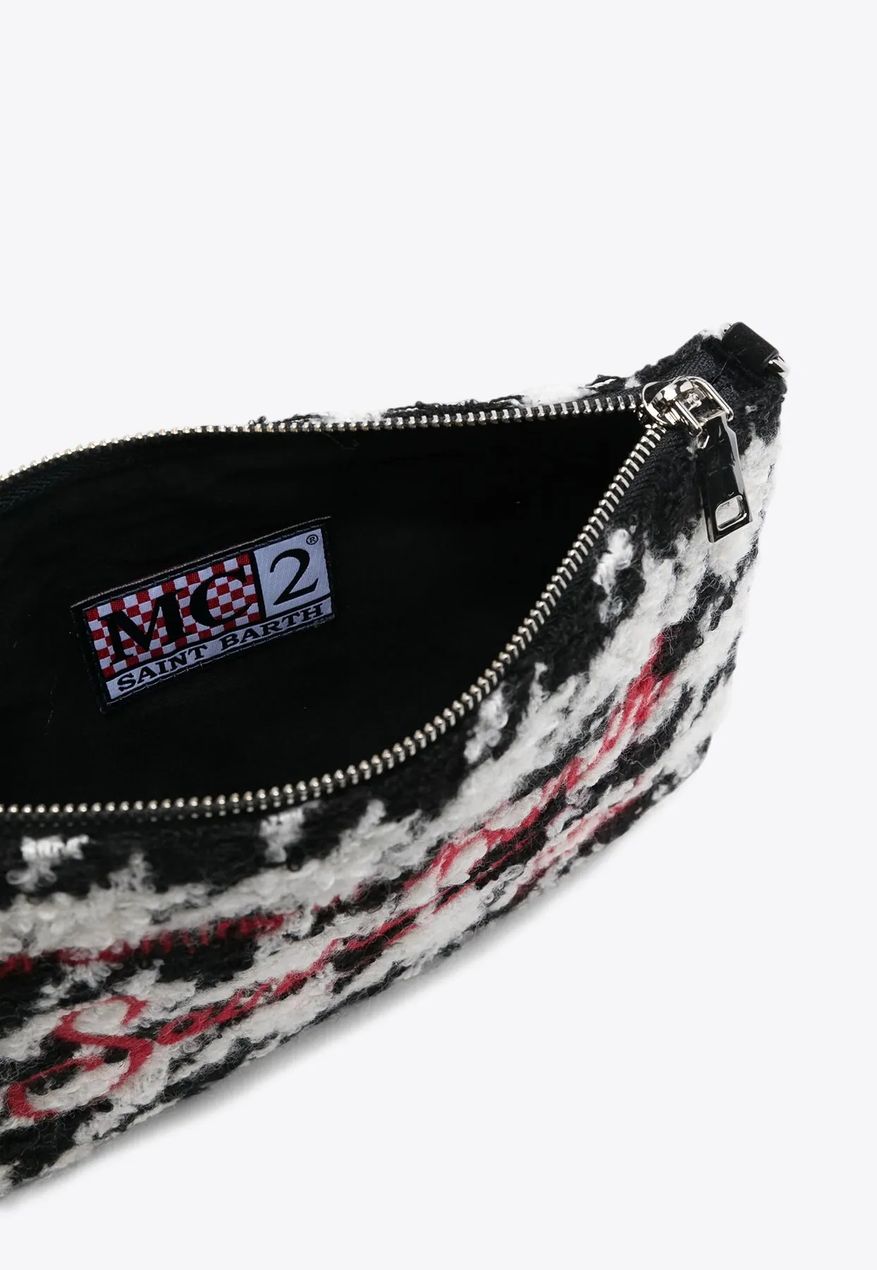 Parisienne Houndstooth Zip Pouch