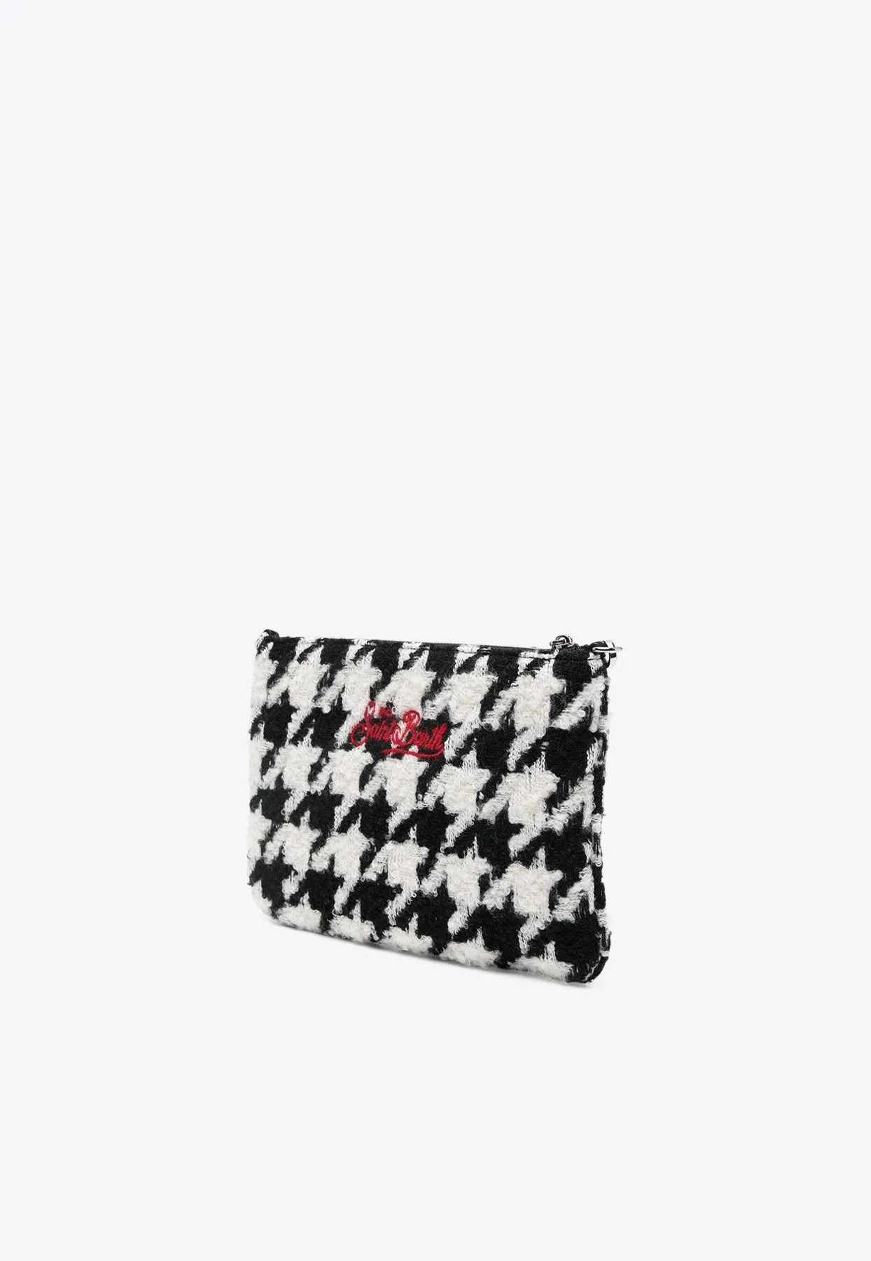 Parisienne Houndstooth Zip Pouch