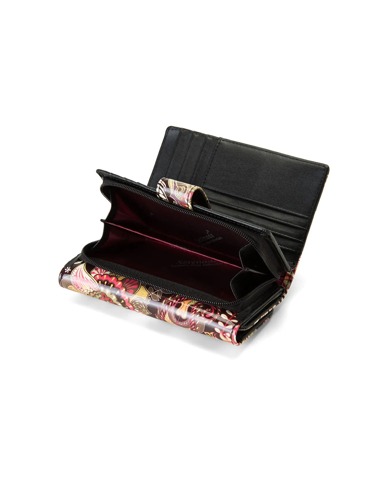 PAVANI  MEDIUM PATENT LEATHER WALLET WITH RFID- WSF3602- NEW IN