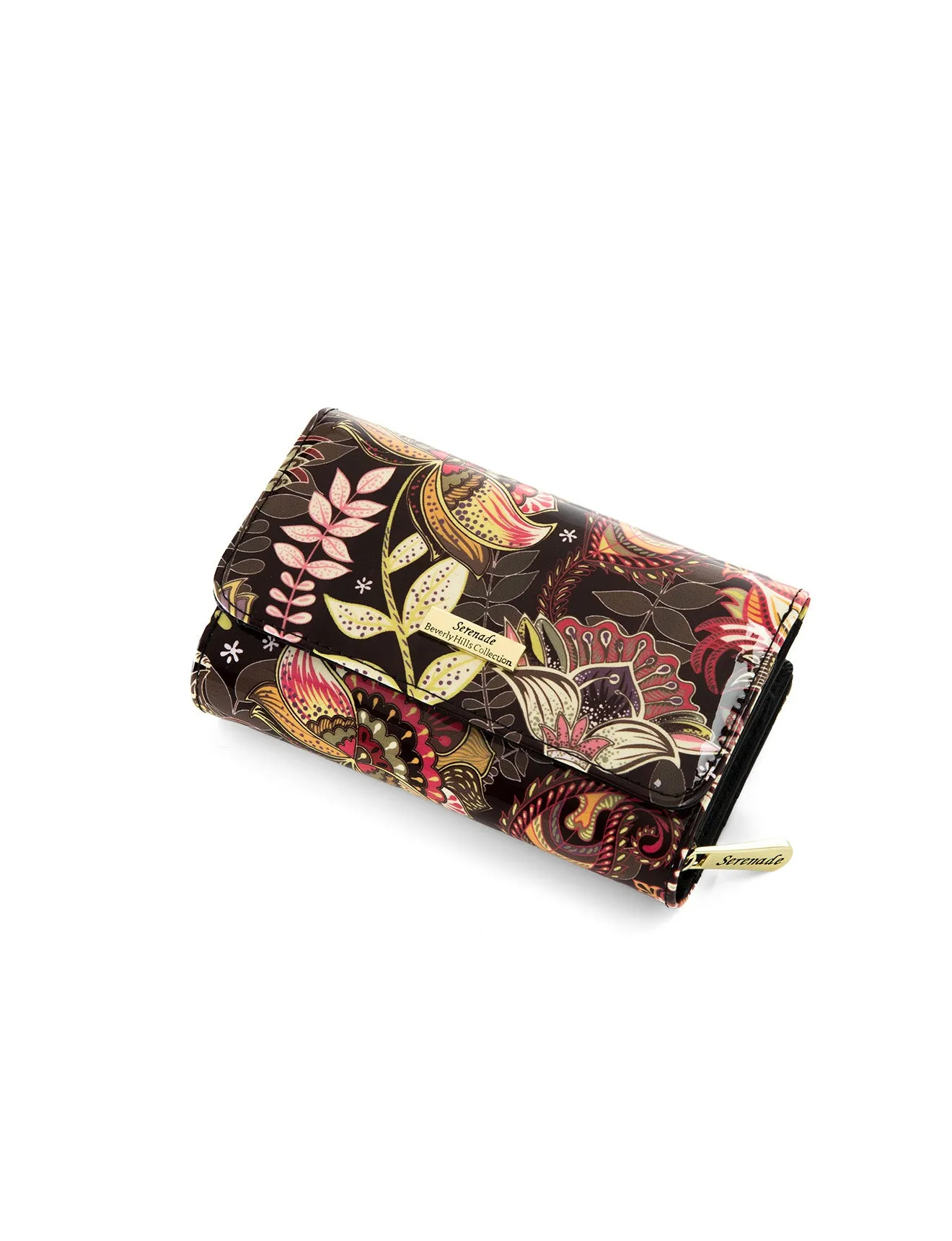 PAVANI  MEDIUM PATENT LEATHER WALLET WITH RFID- WSF3602- NEW IN
