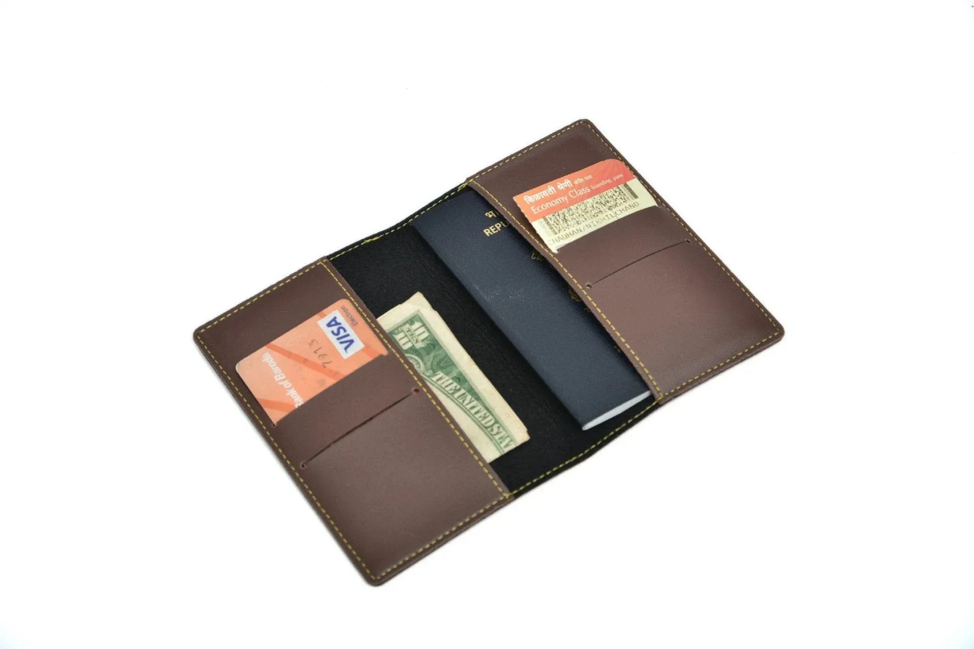 Personalised Pastel Temperature Display Bottle & All in One Men's Combo (4 pcs) - Brown