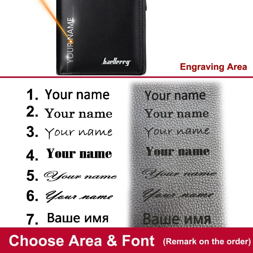 Personalized Engraved Men's Wallet