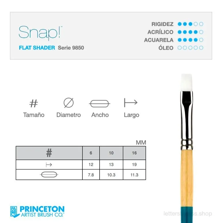 Pincel Princeton SNAP - FLAT SHADER (PLANO)
