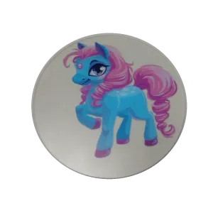 Pink Cartoon Pony Wheelchair Decoration