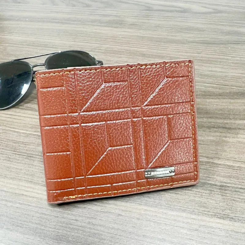 Plaid Soft Leather Men’s Wallet