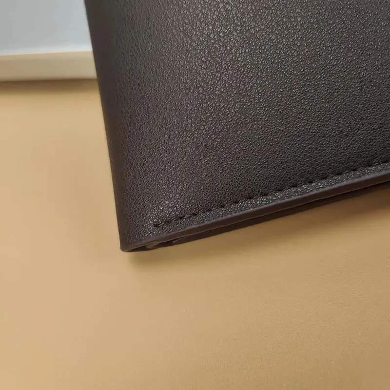 Plaid Soft Leather Men’s Wallet