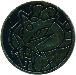 Pokemon Raikou Collectable Coin (Gold Holofoil)