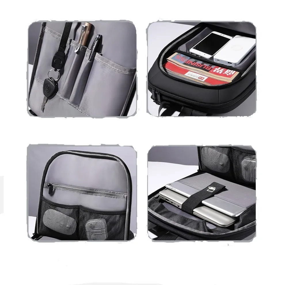 Polaris Work & Travel Laptop Pack - 15 inches - Slim Design - Black/Gray