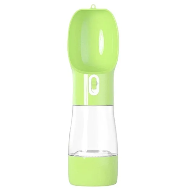Portable Drinking Water Feeder Bowl  W/ Food Compartment