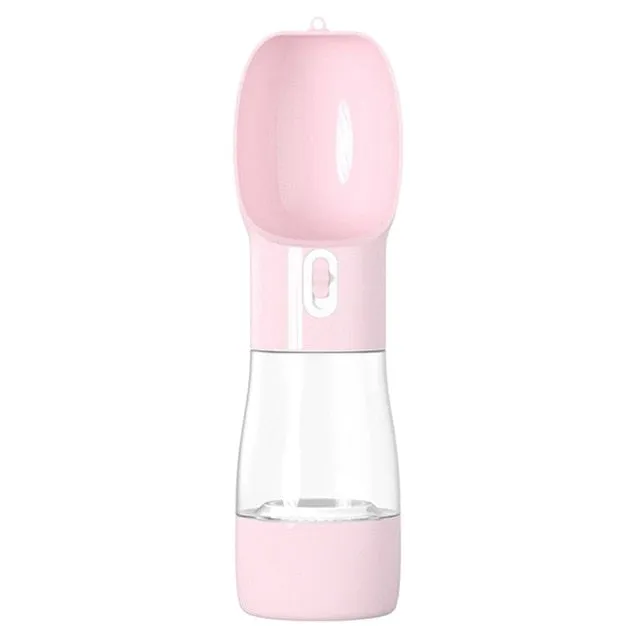 Portable Drinking Water Feeder Bowl  W/ Food Compartment